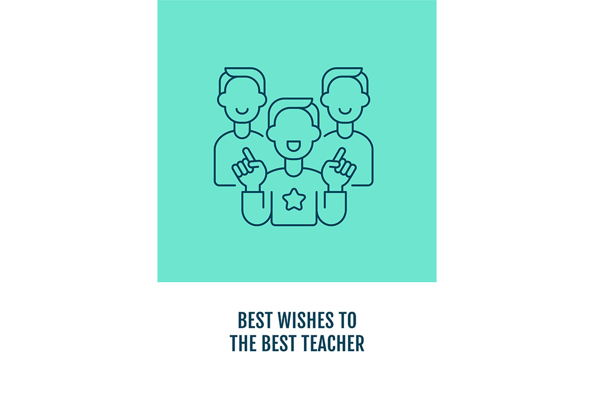 Best regards to great teacher card, a Flyer Template by IMG Visuals