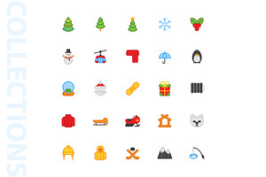 Winter Filled Icons