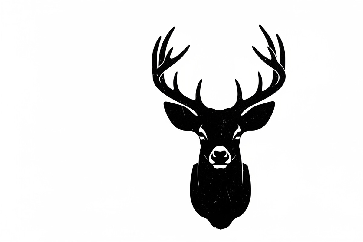 deer head wall mount silhouette, an Illustration by Amazin_art (Photo 38 of 51)