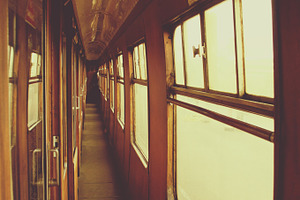 Vintage Train Interior