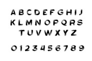 Half - A Halftone Display Font, a Sans Serif Font by Loudoun Design Co. (Thumbnail 2 of 5)