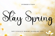 Stay Spring, a Handwritten Font by FreshTypeINK (Thumbnail 1 of 8)