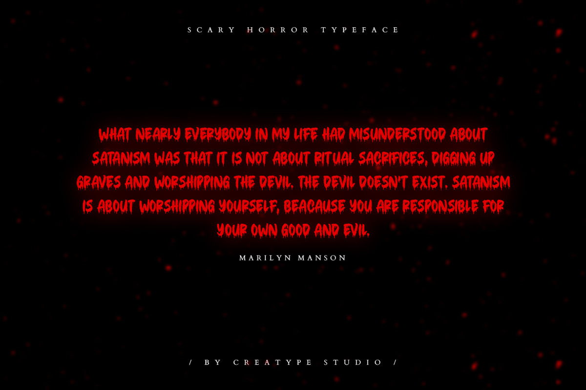 Bloody Scary Horror Halloween Font, a Font by Creatype Studio (Photo 6 of 9)