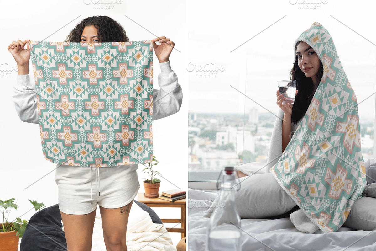 Pastel Southwestern Tribal Pattern, a Pattern Graphic by PPEthnicDecorPattern (Photo 5 of 10)