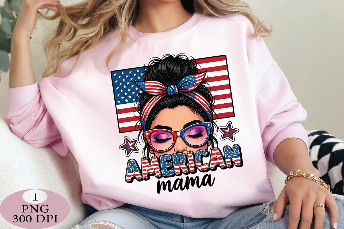 American Mama 4th of July PNG, an Illustration by Daily.Designs (Photo 3 of 5)