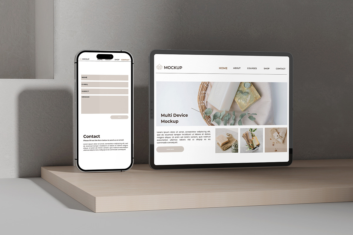 Smartphone and Tablet Device Mockup, a Wearable Device Mockup by Xelo Graph