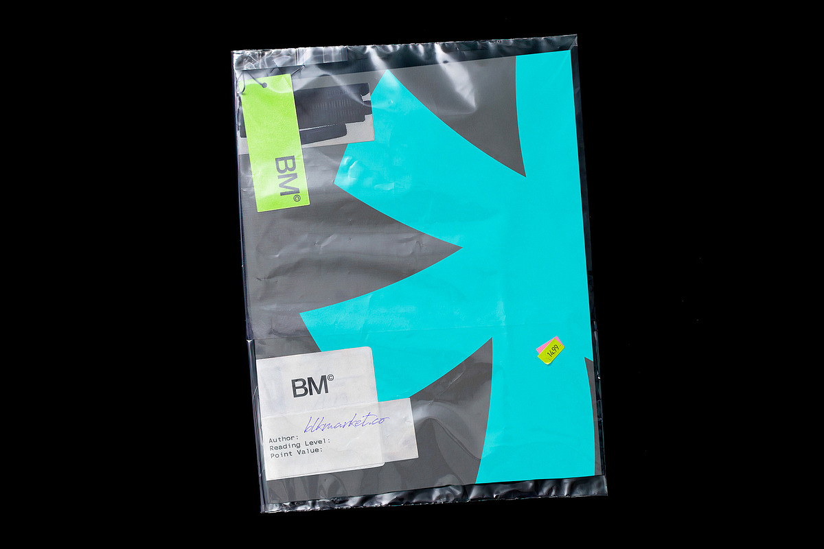 Plastic Bag Poster Mockup, a Print Template by BLKMARKET© (Photo 2 of 7)