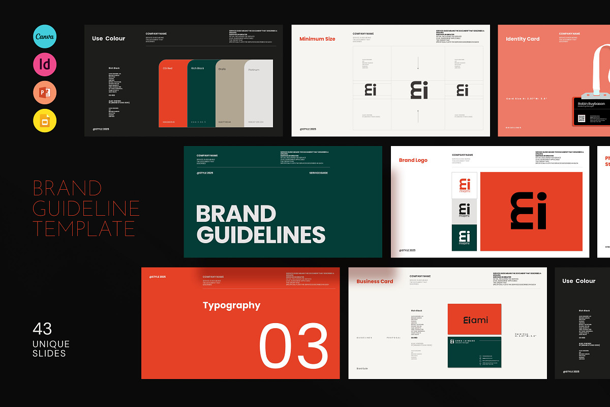 Miami | Brand Guidelines Template, a Presentation Template by Studio Industry (Photo 2 of 13)