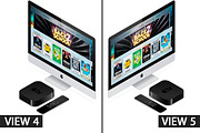 Apple TV 4 (2015) Vector MockUp(PSD), a Mockup by Alex_Yanko (Thumbnail 5 of 5)