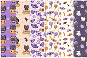 Black Cat Seamless Patterns, a Pattern Graphic by TheClipAtelier (Thumbnail 3 of 3)