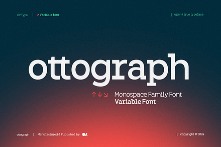Ottograph | Duospace Font Family