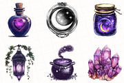 Witchy Vibe Sublimation Clipart, an Illustration by OK Design (Thumbnail 4 of 5)