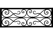 Luxury Iron Scroll Gate Railing, an Object Graphic by Designer_Momina (Thumbnail 10 of 17)