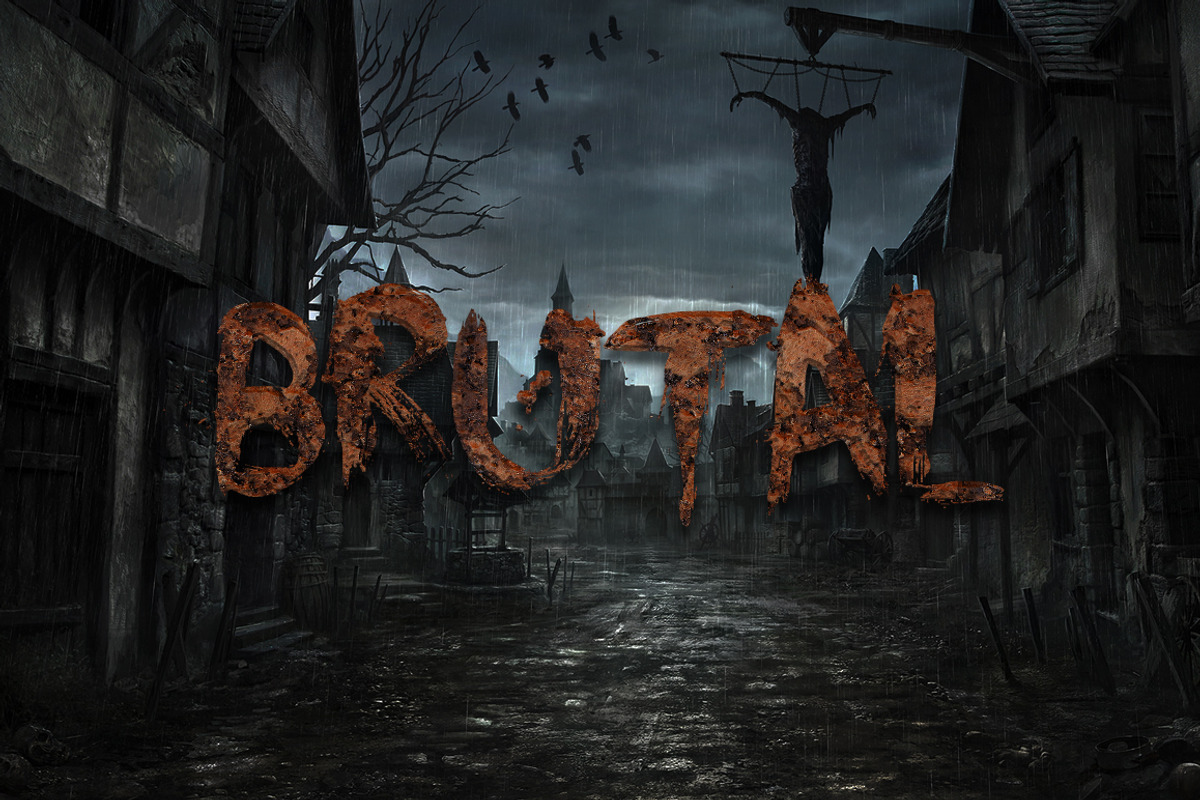 Horror Text Styles for Photoshop, a Layer Style Add-On by Creativenauts (Photo 6 of 6)