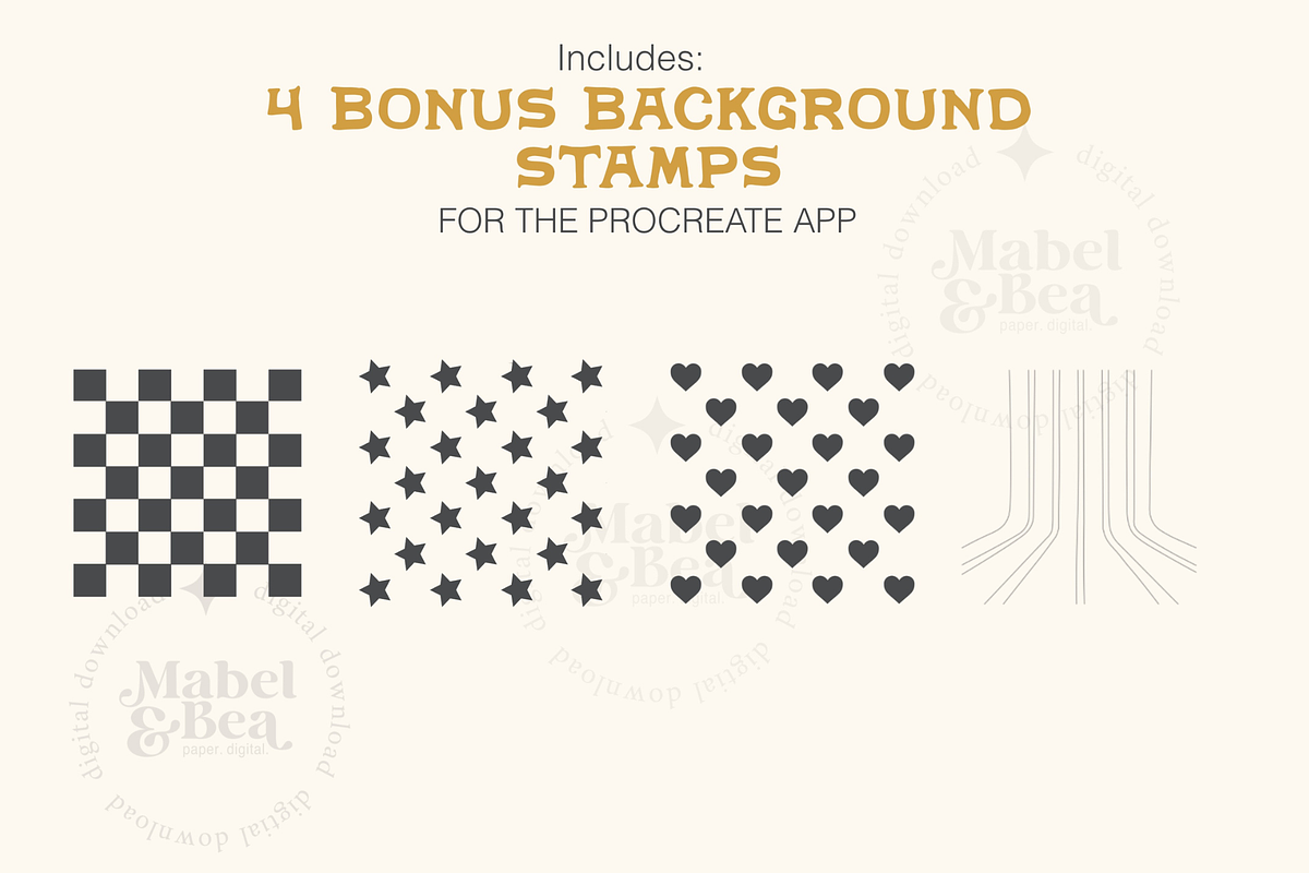 The Ghost Creator Stamp Brush Pack, a Brush Add-On by Mabel & Bea (Photo 6 of 7)