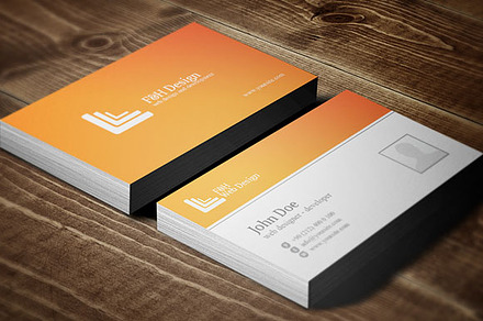 FH Design Orange Business Card