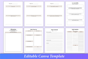 2024-25 Self Care Journal Canva KDP