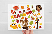 Fall Animals Autumn Clipart, an Illustration by MyClipArtStore (Thumbnail 2 of 2)