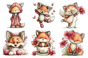 Whimsical Spring Funny Fox Clipart, an Illustration by Daily.Designs (Thumbnail 8 of 8)