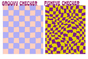 Checkered Patterns - trippy patterns, a Background Graphic by Dear Darling Design (Thumbnail 5 of 17)