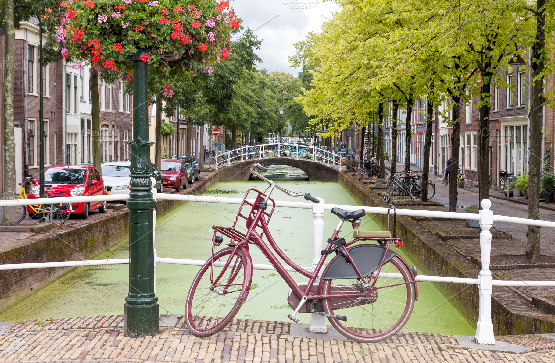 Delft city view in the Netherlands, a Transportation Photo by BOOCYS