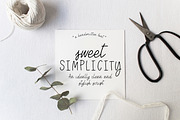 Sweet Simplicity~A Handwritten Font, a Handwritten Font by Lulu Ink Designs (Thumbnail 1 of 6)