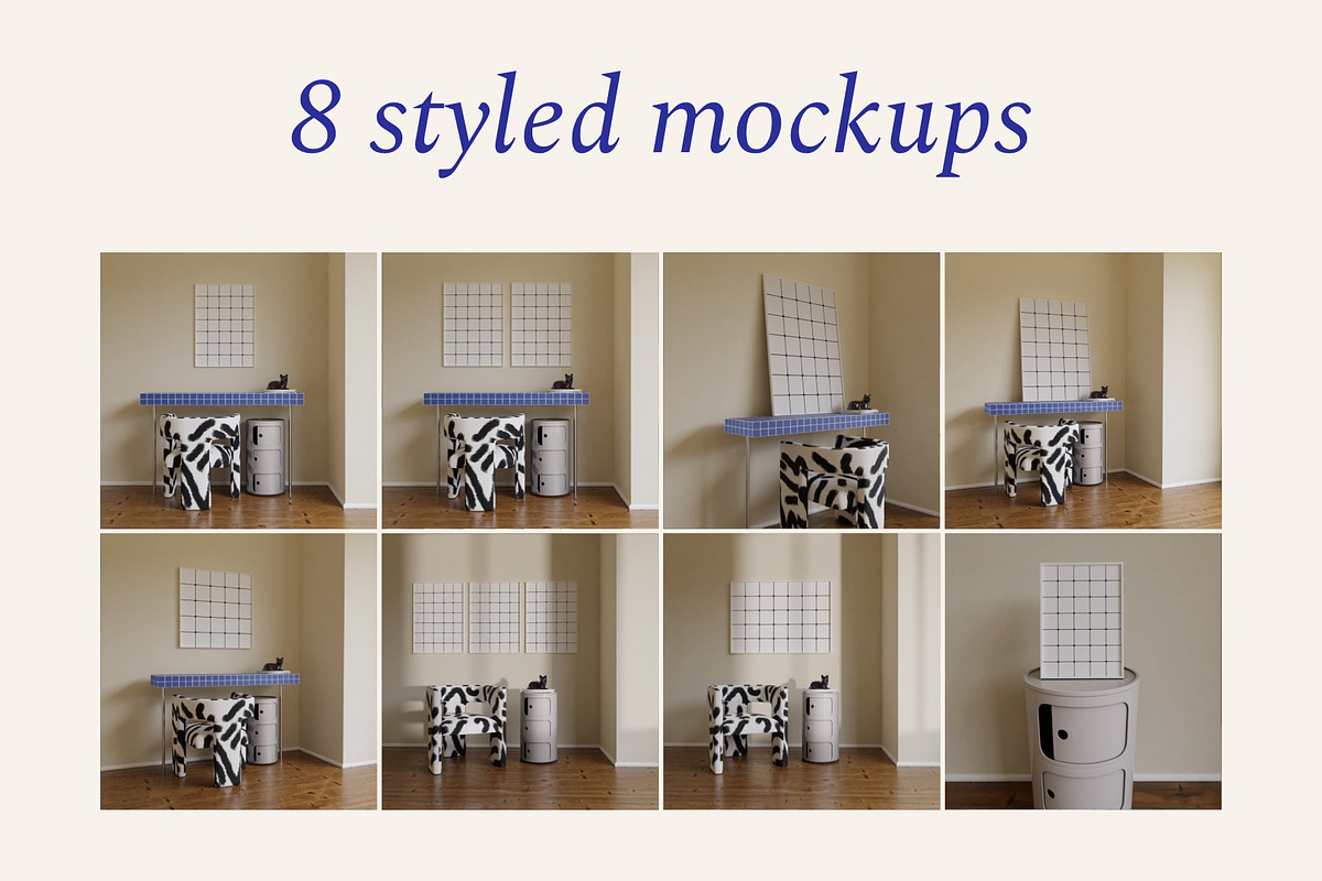 Artwork frame Photo Mockup Bundle, a Print Template by Bonumo (Photo 3 of 9)