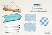 Gone Fishing Watercolor Clipart Set, an Animal Illustration by STUDIO CABINET (Thumbnail 4 of 5)