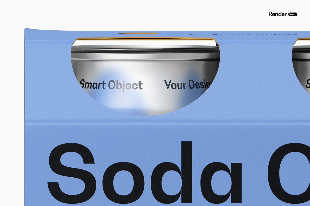 Soda / Beer Packaging Mockup, a Packaging Mockup by Renderteam (Photo 4 of 12)
