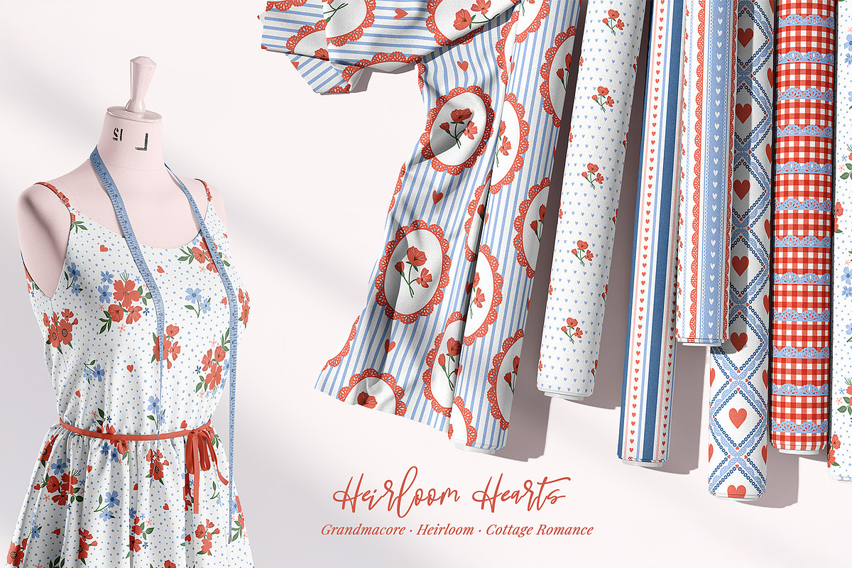 Heirloom Hearts - Seamless Pattern, a Pattern Graphic by Essentially Nomadic (Photo 8 of 13)