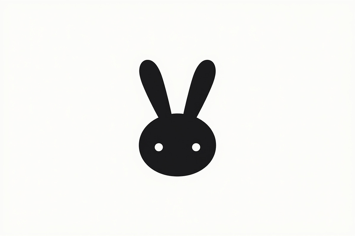 Cute Minimal Bunny Head Bundle, an Illustration by hafijul (Photo 6 of 7)