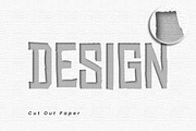 Cut Out Paper Text Effect, a Layer Style Add-On by studiogstock (Thumbnail 1 of 2)