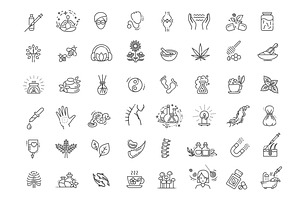 Alternative Medicine icons, an Object Illustration by Tettygreen