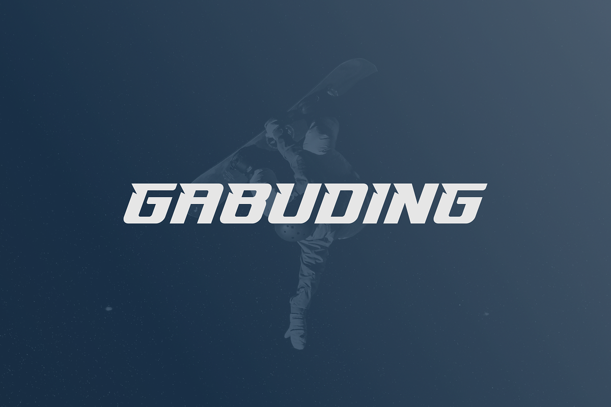 Guroba - Modern Sports Typeface, a Serif Font by garismantra (Photo 3 of 4)