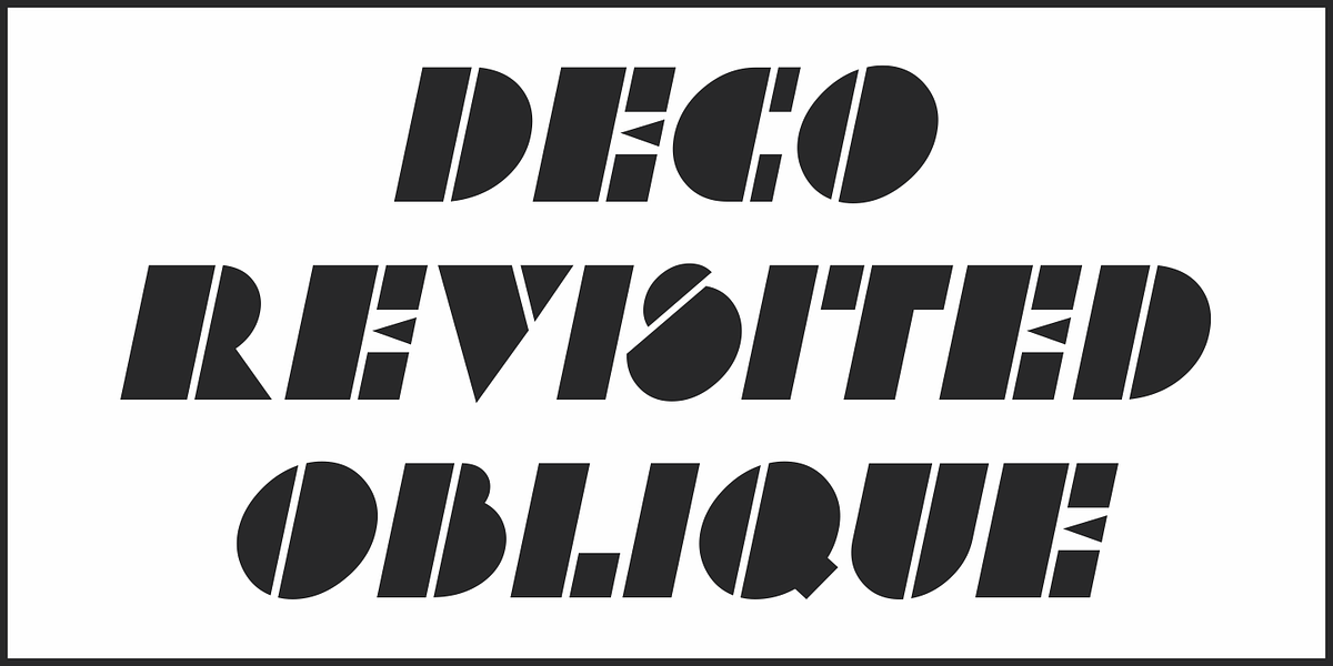 Deco Revisited JNL, a Sans Serif Font by Jeff Levine Fonts (Photo 4 of 5)