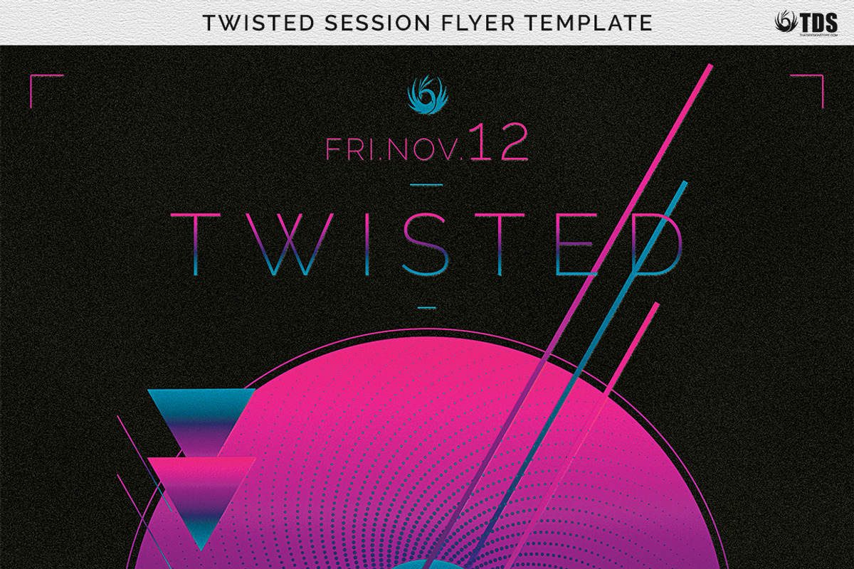 Twisted Session Flyer Template, a Flyer Template by ThatsDesignArt (Photo 10 of 12)