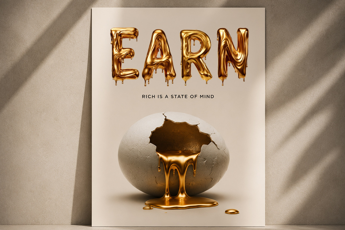 Golden Drip Font, a Handwritten Font by Handmadefont (Photo 11 of 14)