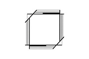 Modern Square Frame SVG Bundle, an Illustration by Creativeshirt (Thumbnail 5 of 31)