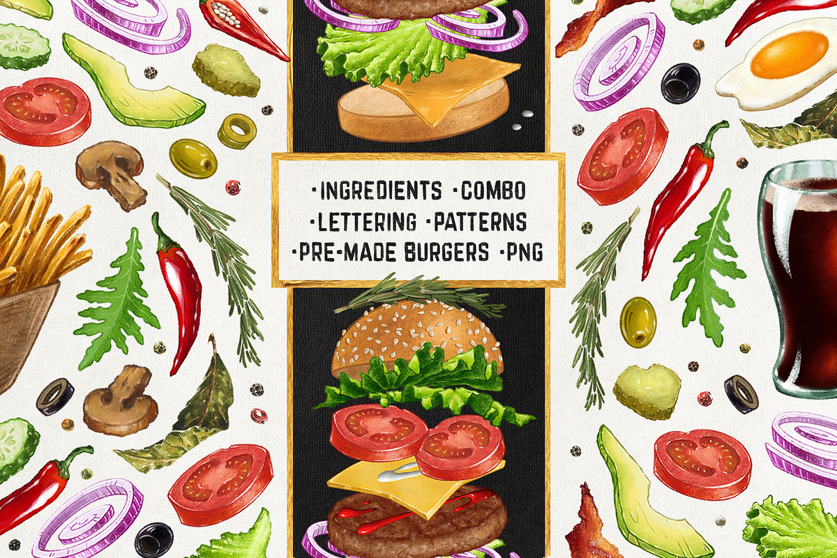 Burger Creator, a Decorative Illustration by Margo Miller (Photo 2 of 31)