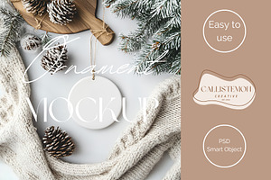 Christmas Ornament Mockup SC014 - 01