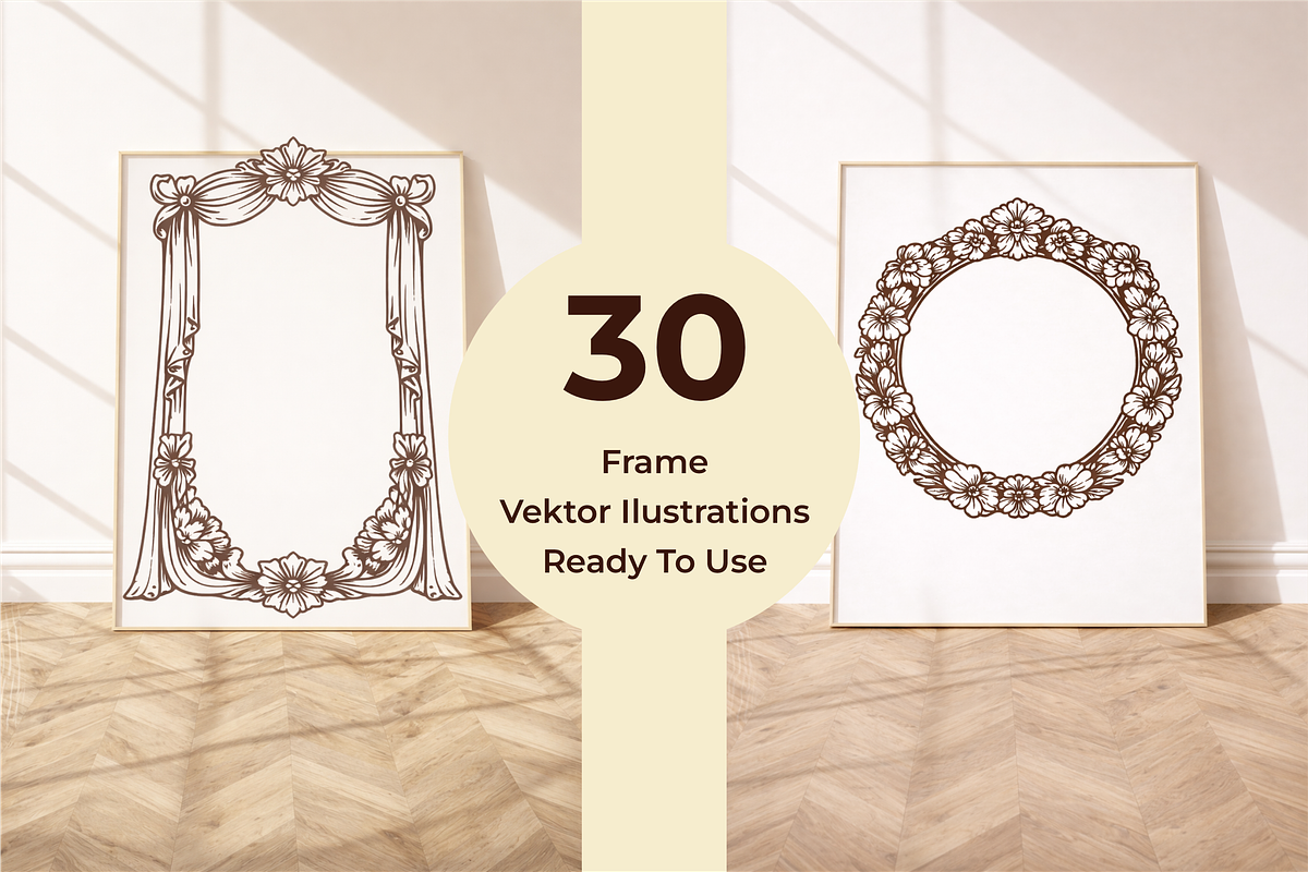30 High Frames Illustrations, a Decorative Illustration by Rasgood (Photo 1 of 9)