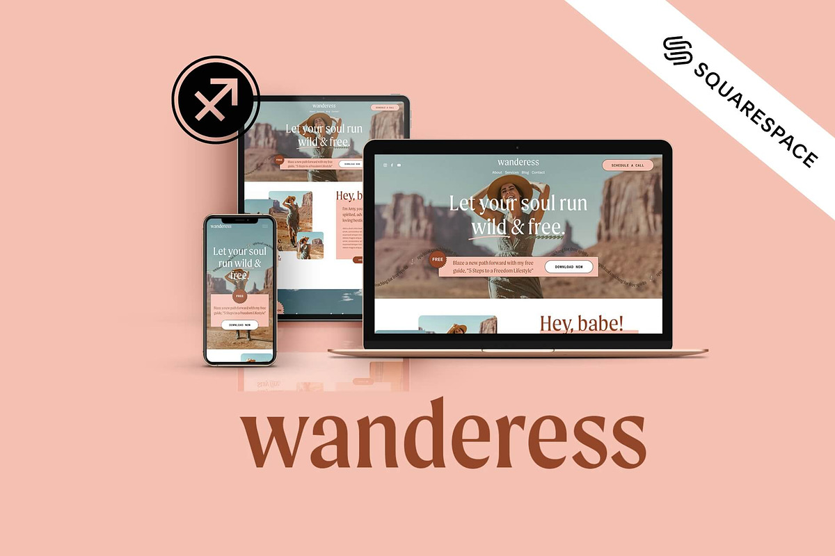 Wanderess Squarespace Site Template, a Squarespace Template by The Humanista Co. (Photo 1 of 12)