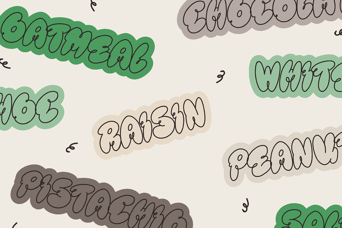 COOKIE — multilingual bubble font, a Handwritten Font by Studio Noppo (Photo 2 of 7)