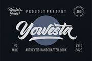Yowesta Script Font, a Script Font by Naufal Labs (Thumbnail 1 of 15)