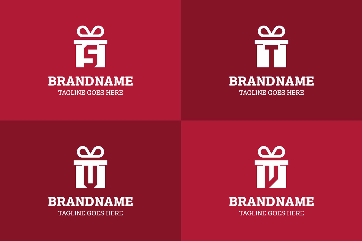 Letter S T U V Gift Package Logo, a Branding & Logo Template by Pray Art Design Studio (Photo 2 of 2)