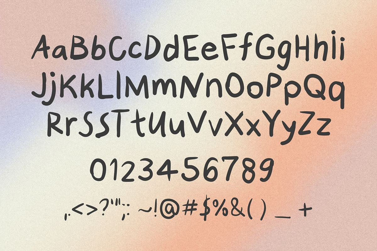 Honey Dream Sans Handwritten Font, a Sans Serif Font by Honey Island Studio (Photo 2 of 7)