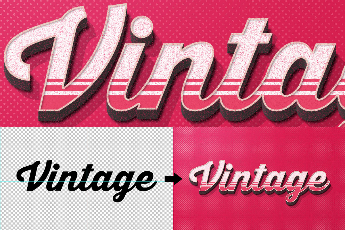 Vintage Text Effects Vol.2 preview 5