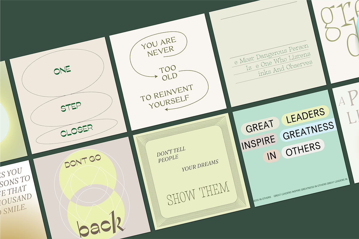 Quote Aesthetics II - CANVA PS, a Social Media Template by Kimo Studio (Photo 2 of 13)