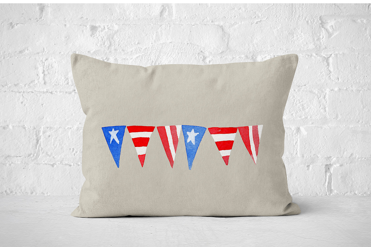 American Flag Watercolor Collection, an Illustration by One and Only Paper (Photo 6 of 7)