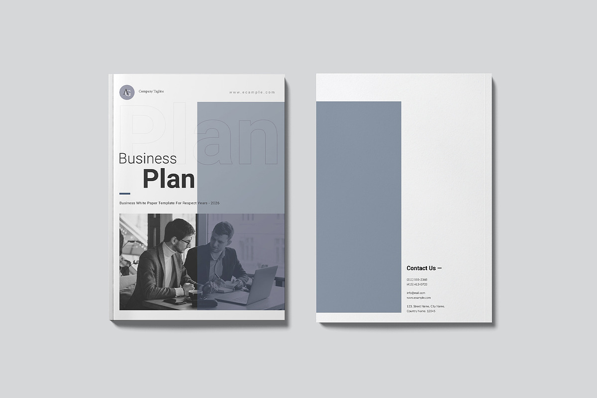 Business Plan Template, a Brochure Template by GoldenGrid Studio (Photo 10 of 11)